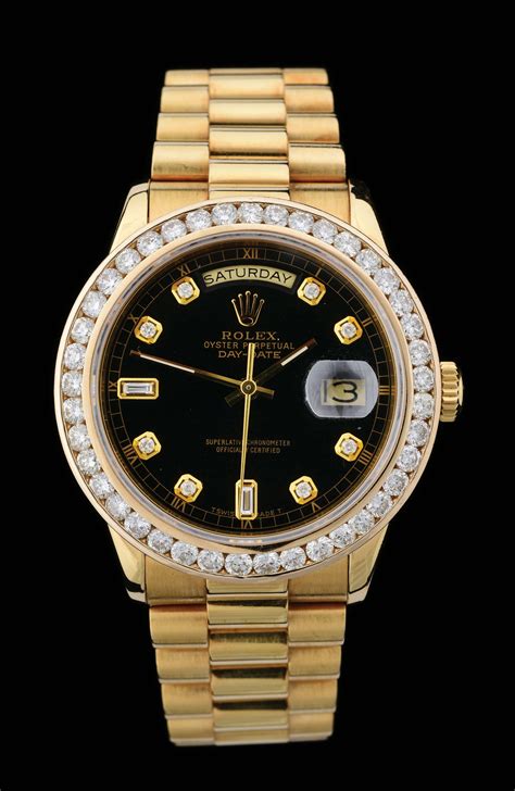 custome black and gold rolex|18k gold rolex with diamonds.